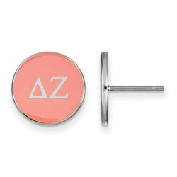 Delta Zeta Sorority Enameled Post Earrings in Sterling Silver 1.46 gr