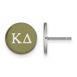 Kappa Delta Sorority Enameled Post Earrings in Sterling Silver 1.46 gr