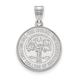 The Citadel Bulldogs Large Crest in Sterling Silver 3.20 gr
