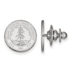 Stanford University Cardinal Crest Lapel Pin in Sterling Silver 2.28 gr