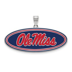 University of Mississippi Rebels Large Pendant in Sterling Silver 6.16 gr