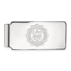 University of North Dakota Fighting Hawks Crest Sterling Silver Money Clip