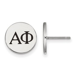 Alpha Phi Sorority Enameled Post Earrings in Sterling Silver 2.04 gr