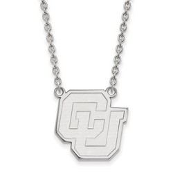 University of Colorado Buffaloes Large Sterling Silver Pendant Necklace 6.32 gr