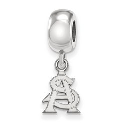 Arizona State University Sun Devils Dangle Bead Charm in Sterling Silver 2.78 gr