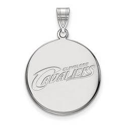 Cleveland Cavaliers Large Disc Pendant in Sterling Silver 4.41 gr