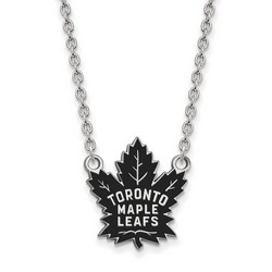 Toronto Maple Leafs Large Pendant Necklace in Sterling Silver 5.14 gr
