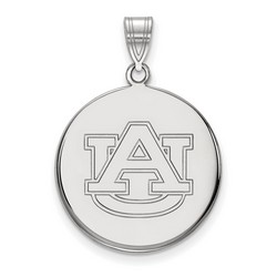 Auburn University Tigers Large Disc Pendant in Sterling Silver 4.45 gr