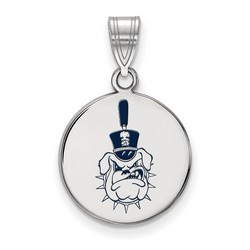 The Citadel Bulldogs Medium Disc Pendant in Sterling Silver 2.30 gr