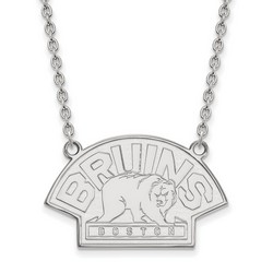 Boston Bruins Large Pendant Necklace in Sterling Silver 7.79 gr