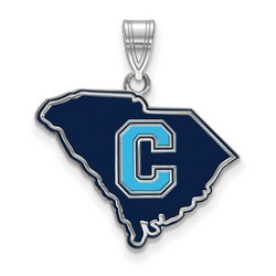 The Citadel Bulldogs Large Pendant in Sterling Silver 2.45 gr
