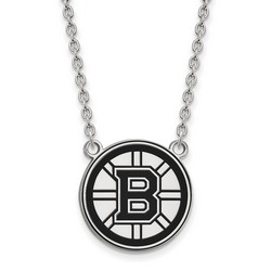 Boston Bruins Large Pendant Necklace in Sterling Silver 6.26 gr