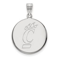 University of Cincinnati Bearcats Large Pendant in Sterling Silver 4.39 gr