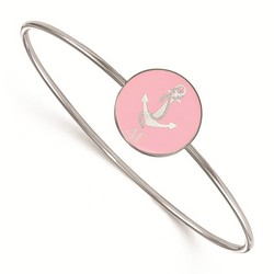 Delta Gamma Sorority Enameled Slip-On Bangle in Sterling Silver 7.33 gr