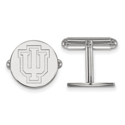 Indiana University Hoosiers Cuff Link in Sterling Silver 7.09 gr
