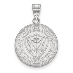 East Carolina University Pirates Large Crest in Sterling Silver 3.23 gr