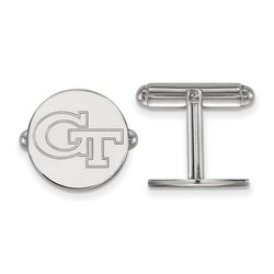 Georgia Tech Yellow Jackets Cuff Links in Sterling Silver 7.40 gr