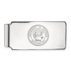 University of Illinois Fighting Illini Crest Sterling Silver Money Clip 17.12 gr