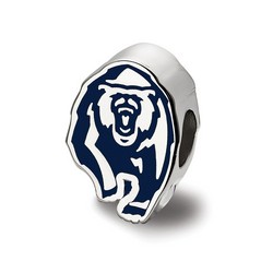 UC Berkeley California Golden Bears Extruded Blue Mascot Bead in Sterling Silver