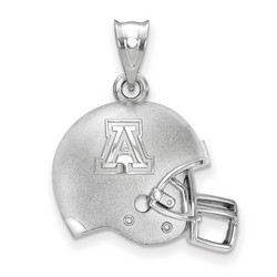 University of Arizona Wildcats Football Helmet Logo Pendant in Sterling Silver