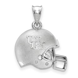 University of Kentucky Wildcats 3D Sterling Silver Football Helmet Logo Pendant