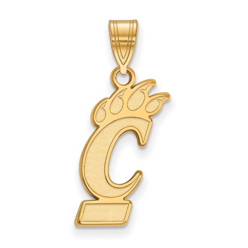 University of Cincinnati Bearcats Large Pendant in 10k Yellow Gold 1.05 gr