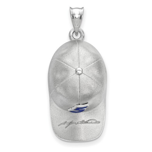 Kasey Kahne #5 3-D Baseball Cap Signature Pendant In Sterling Silver