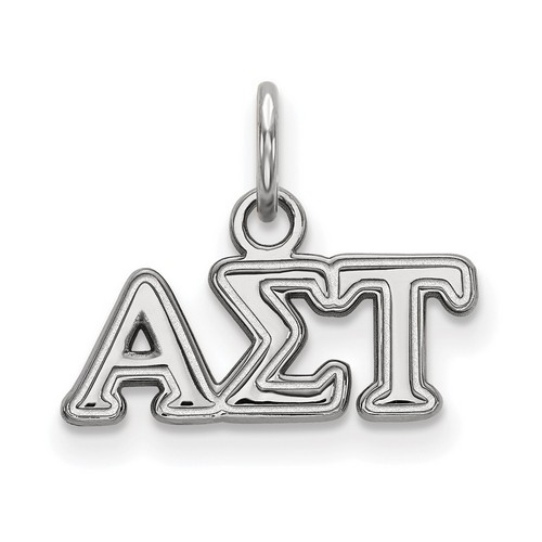 Alpha Sigma Tau Sorority XS Pendant in Sterling Silver 0.75 gr