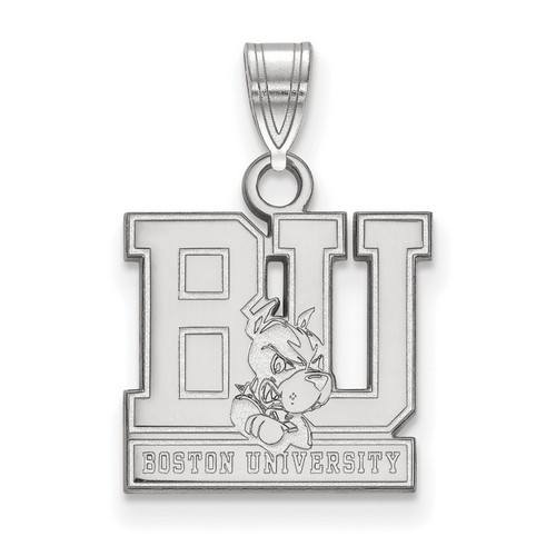 Boston University Terriers Small Pendant in Sterling Silver 1.65 gr