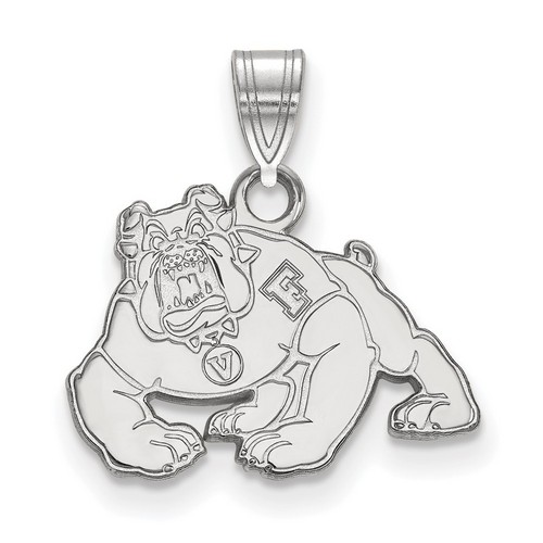 CalState Fresno Bulldogs Small Pendant in Sterling Silver 1.61 gr