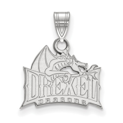 Drexel University Dragons Small Pendant in Sterling Silver 1.29 gr