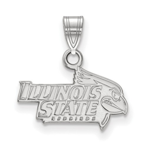 Illinois State University Redbirds Small Pendant in Sterling Silver 1.22 gr