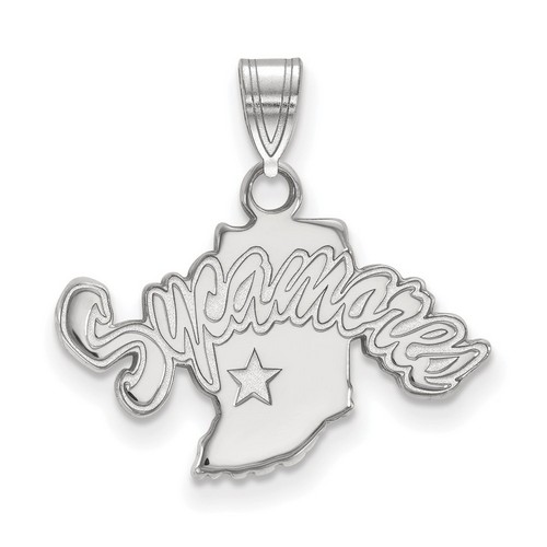 Indiana State University Sycamores Small Pendant in Sterling Silver 1.45 gr