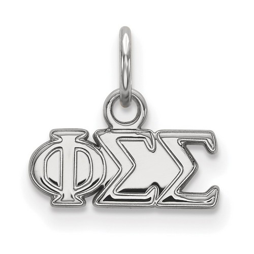 Phi Sigma Sigma Sorority XS Pendant in Sterling Silver 0.75 gr