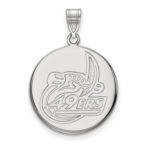 UNC Charlotte 49ers Large Sterling Silver Disc Pendant 4.28 gr