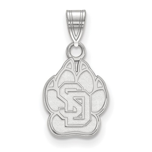 University of South Dakota Coyotes Small Pendant in Sterling Silver 1.08 gr