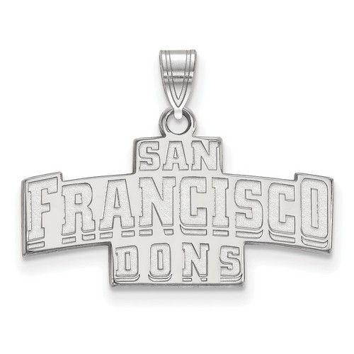 University of San Francisco Dons Small Pendant in Sterling Silver 2.34 gr