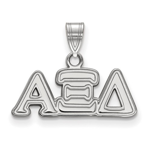 Alpha Xi Delta Sorority Small Pendant in Sterling Silver 1.69 gr