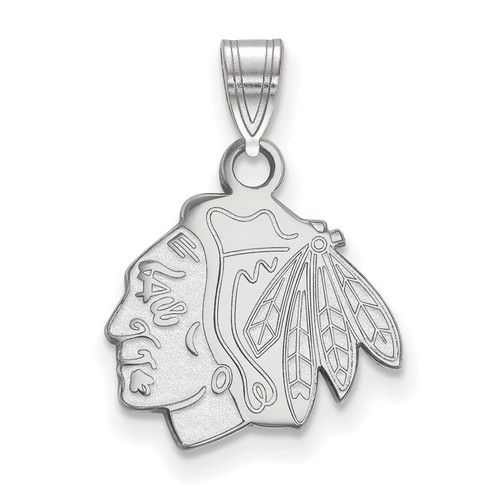 Chicago Blackhawks Small Pendant in Sterling Silver 1.40 gr