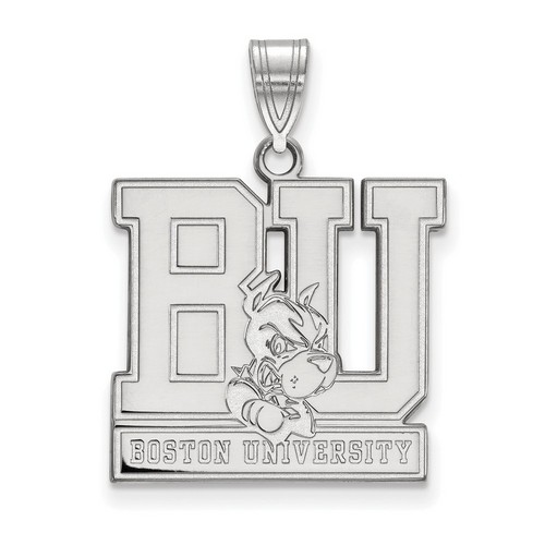 Boston University Terriers Large Pendant in Sterling Silver 3.95 gr