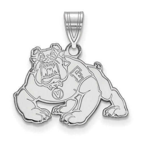 CalState Fresno Bulldogs Medium Pendant in Sterling Silver 2.55 gr