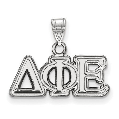 Delta Phi Epsilon Sorority Small Pendant in Sterling Silver 1.82 gr