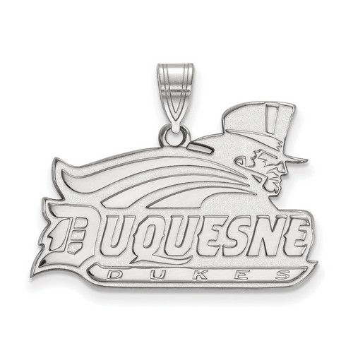 Duquesne University Dukes Large Pendant in Sterling Silver 4.12 gr