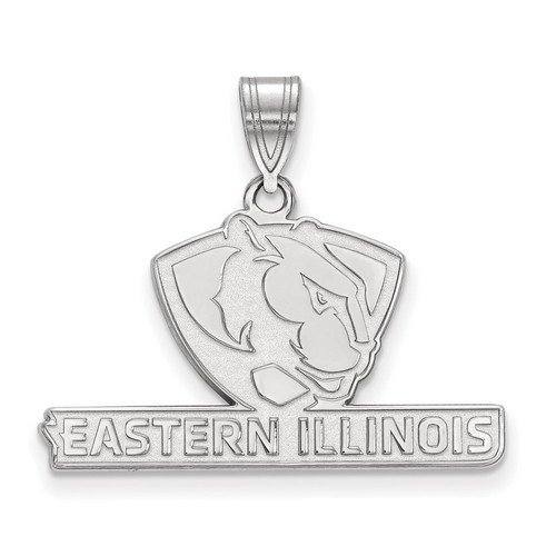 Eastern Illinois EIU Fighting Panthers Medium Pendant in Sterling Silver 2.59 gr