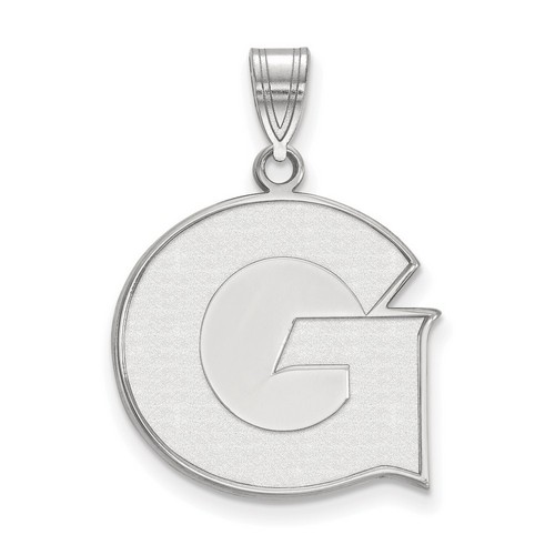 Georgetown University Hoyas Large Pendant in Sterling Silver 3.22 gr