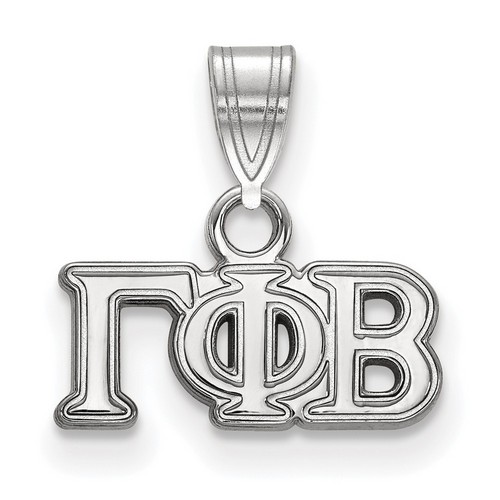 Gamma Phi Beta Sorority Small Pendant in Sterling Silver 1.05 gr