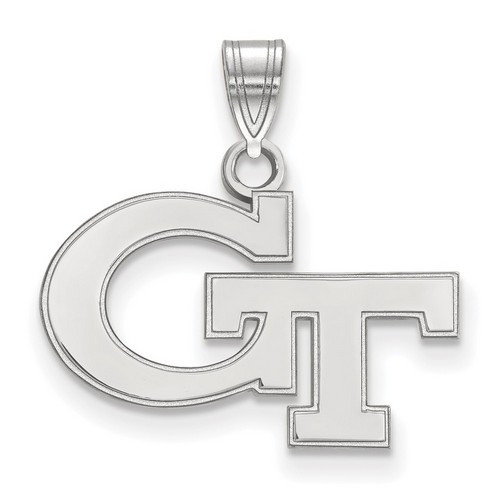 Georgia Tech Yellow Jackets Small Pendant in Sterling Silver 1.43 gr