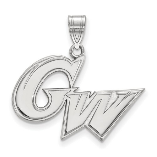 George Washington University Colonials Large Pendant in Sterling Silver 2.84 gr