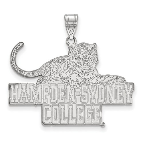 Hampden Sydney College Tigers XL Pendant in Sterling Silver 6.14 gr