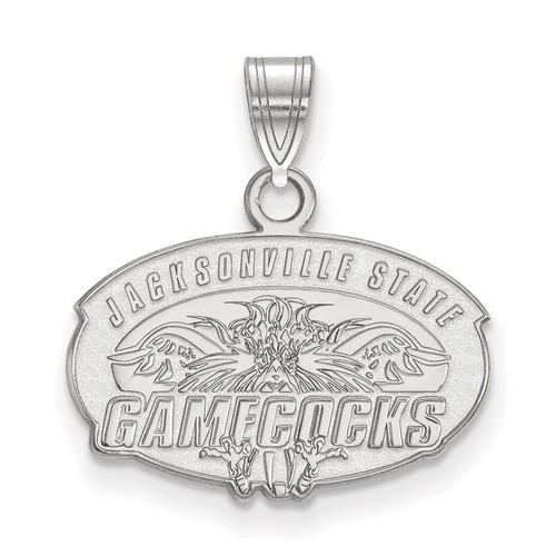 Jacksonville State University Gamecocks Small Pendant in Sterling Silver 1.97 gr